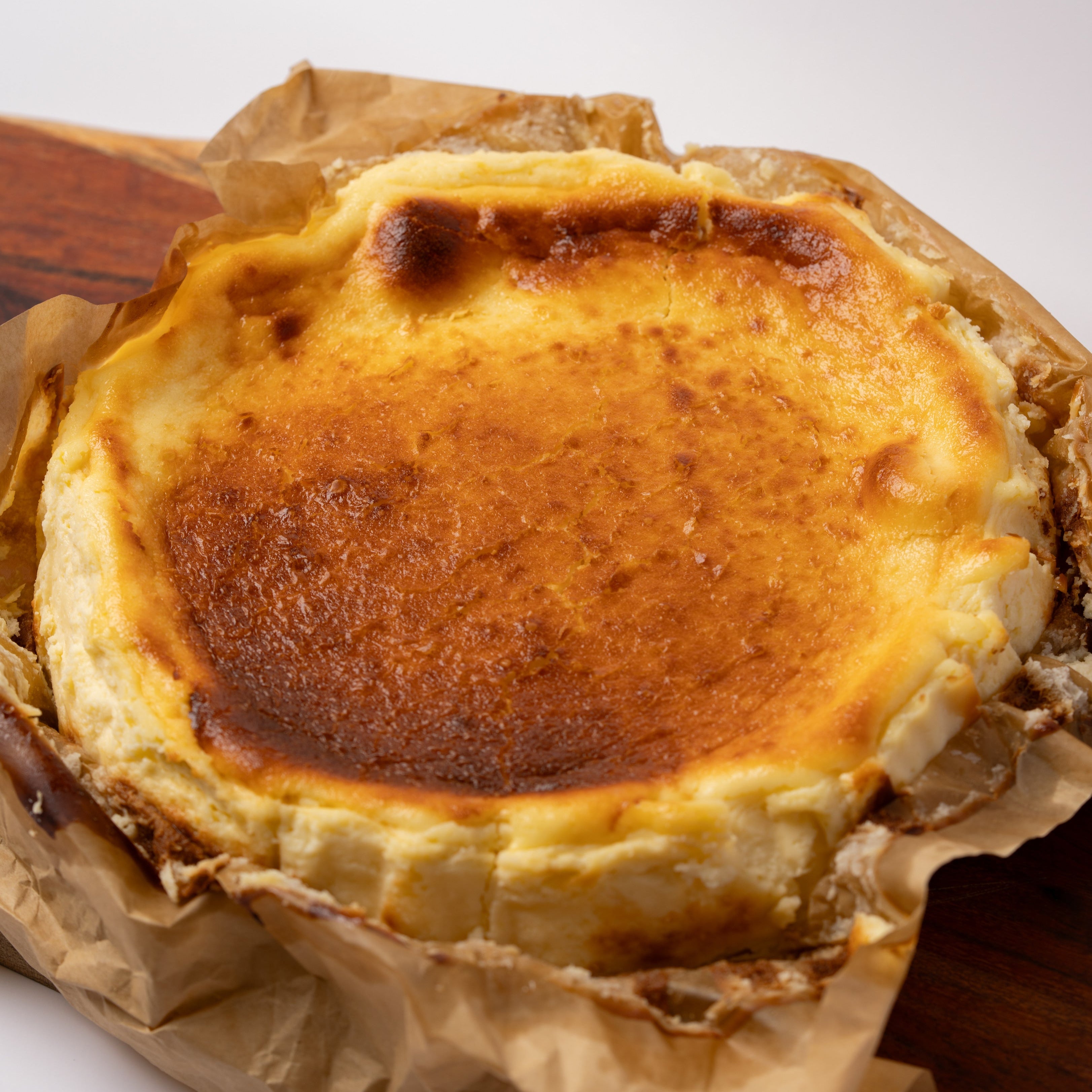 Butter Pecan Basque Cheesecake
