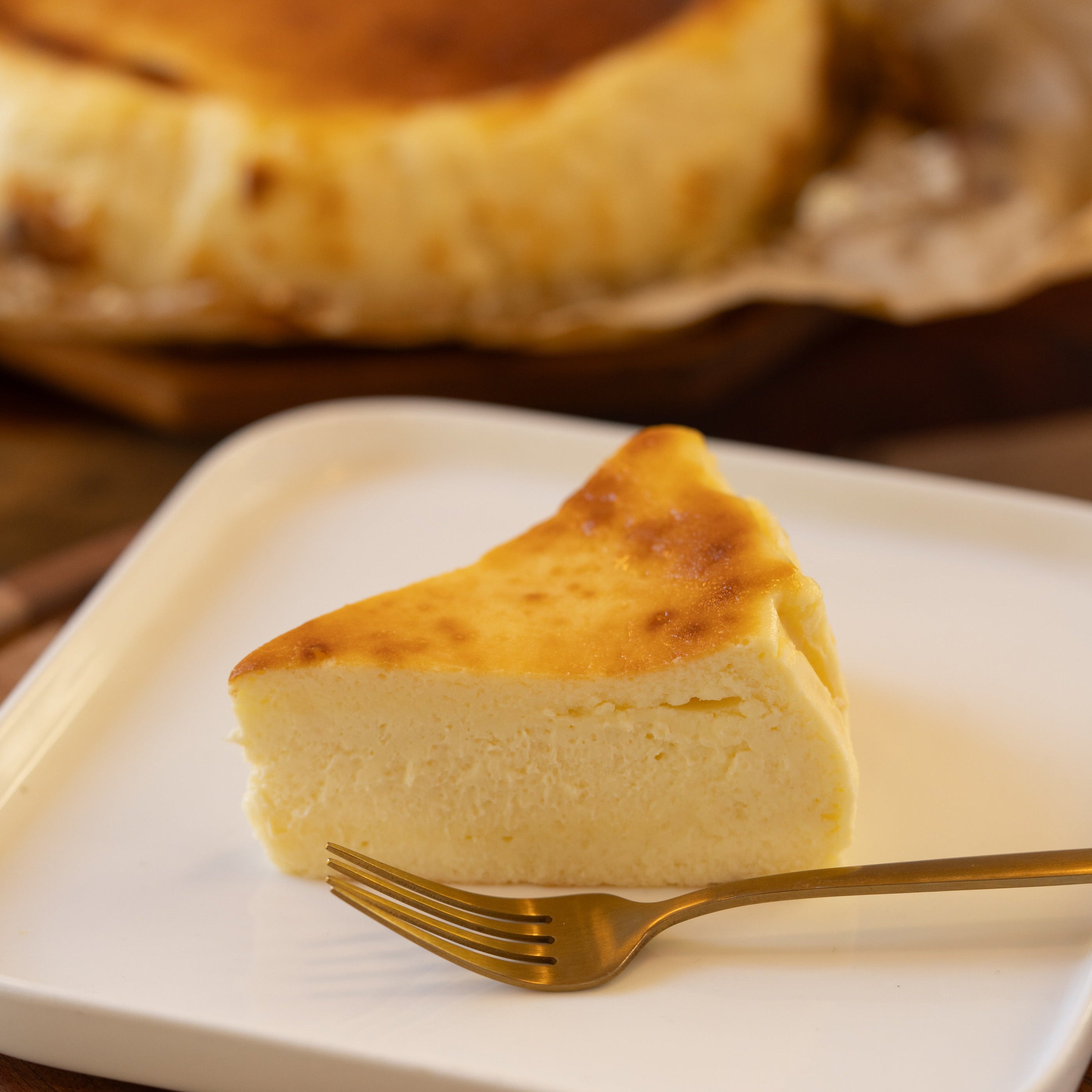 Butter Pecan Basque Cheesecake