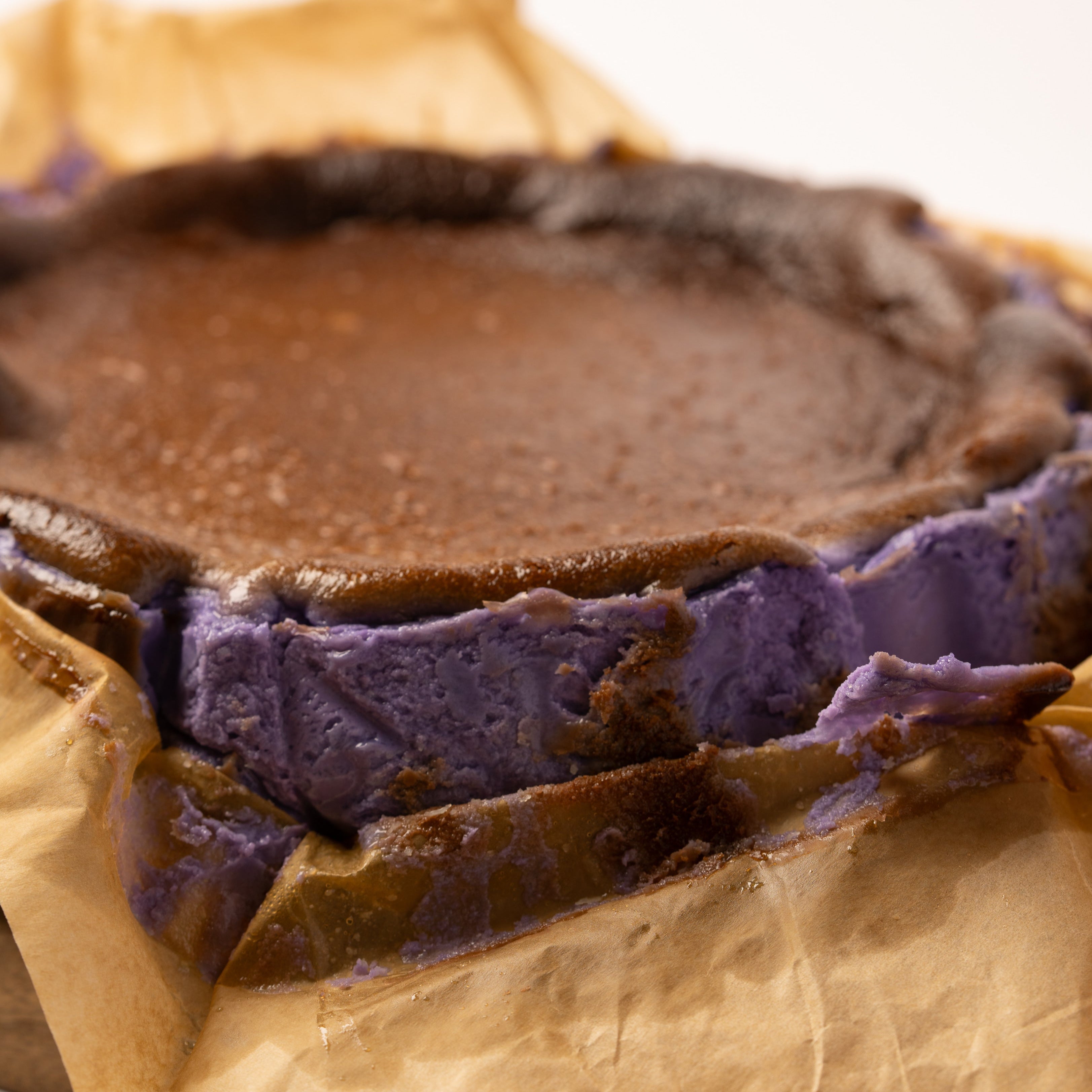 Ube Basque Cheesecake